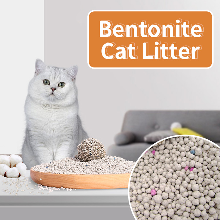 Ball shape good clumping bentonite cat litter in Southern America